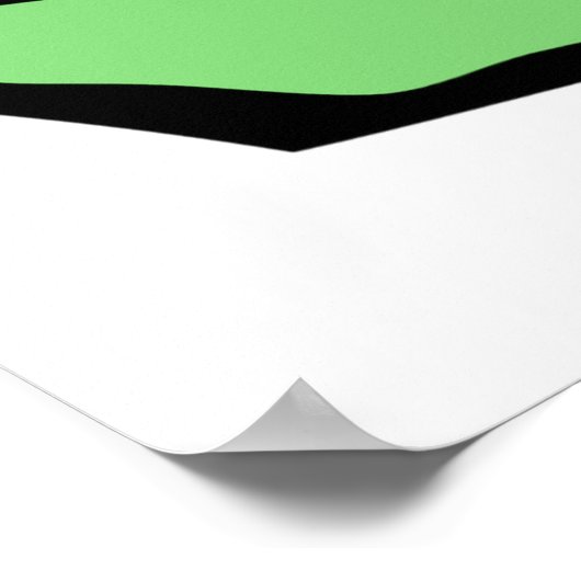 Green Check Mark Tick Symbol ポスター (角)