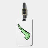 Green Check Mark Tick Symbol ラゲッジタグ (正面縦)