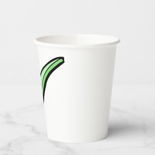 Green Check Mark Tick Symbol 紙コップ (左)