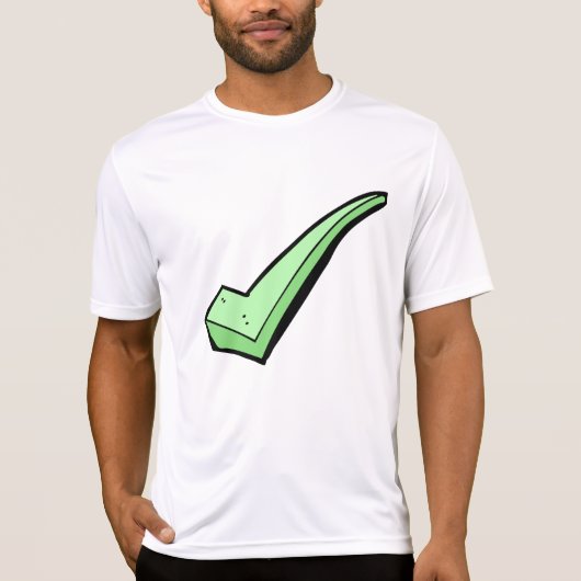 Green Check Mark Tick Symbol Tシャツ (正面)