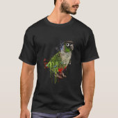 Green Cheek Conure Conure Parrot Tシャツ (正面)