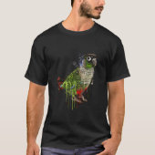 Green Cheek Conure Conure Parrot Tシャツ (正面)