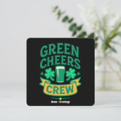Green Cheers Crew Fun St Patrick’s Day Celebration 招待状 (スタンド正面)