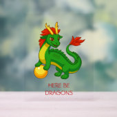 Green Chinese Dragon アクリルサイン (ニュートラル)