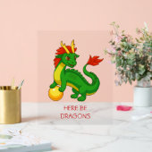Green Chinese Dragon アクリルサイン (ウェディング)