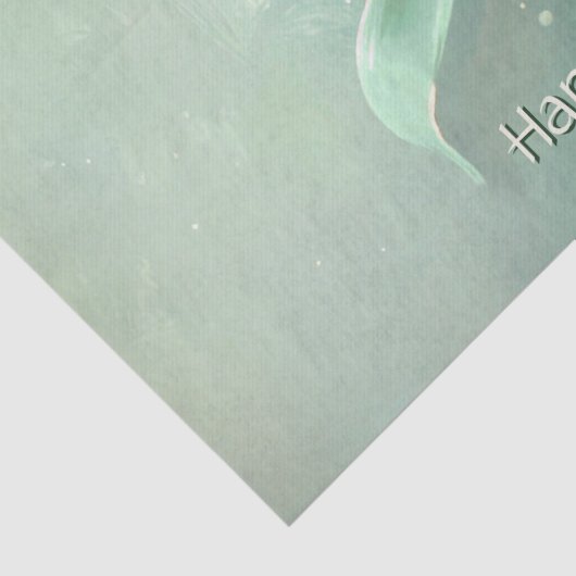 Green Christmas Ball Holiday 薄葉紙 (詳細)