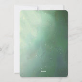 Green Christmas Ball Holiday Card シーズンカード (裏面)