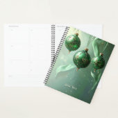 Green Christmas Ball Holiday Planner プランナー手帳 (ディスプレー)