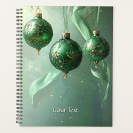 Green Christmas Ball Holiday Planner プランナー手帳