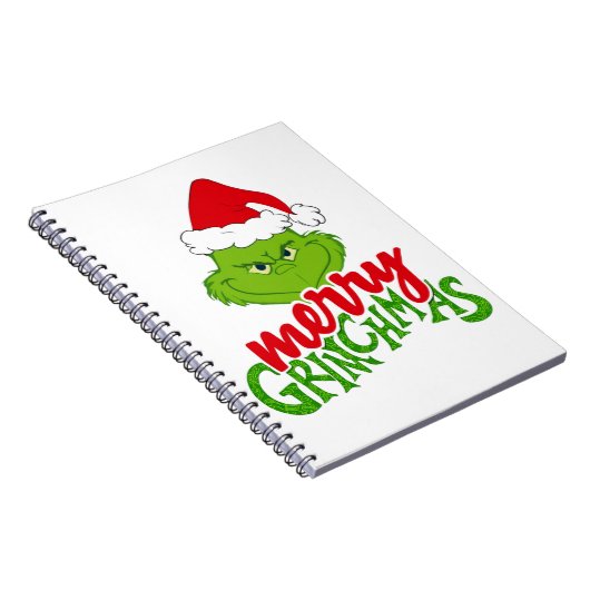 Green Christmas Creature with Winter Elements  ノートブック (右側)