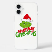 Green Christmas Creature with Winter Elements Case-Mate iPhoneケース (裏面)