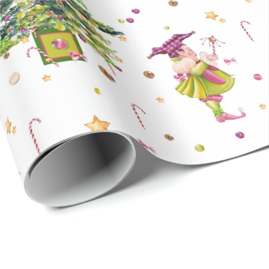 Green Christmas Elf gift wrap by Tonkinson ラッピングペーパー (ロールコーナー)