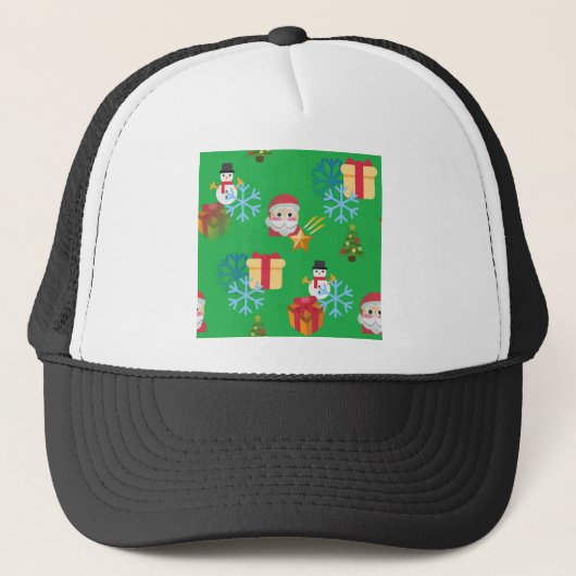 green christmas emoji キャップ (正面)