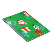 green christmas emoji ノートブック (右側)