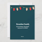 Green Christmas Holiday Card シーズンカード (裏面)