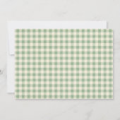 Green Christmas Silly Goose Baby Shower Photo 招待状 (裏面)