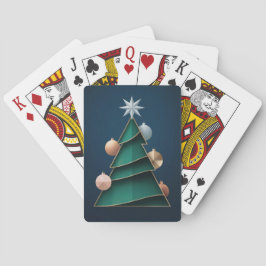 Green Christmas Tree Vector Card Deck トランプ