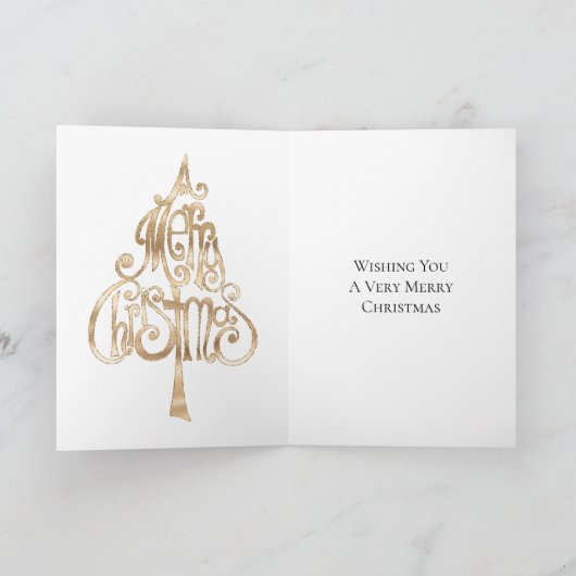 Green Christmas Trees   カード (内部)