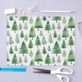 Green Christmas Trees 薄葉紙 (クラフト)