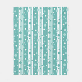 Green Circle Pattern Blanket フリースブランケット