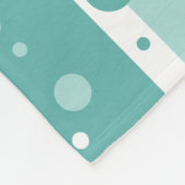 Green Circle Pattern Blanket フリースブランケット (角)