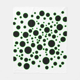Green Circle Pattern Modern Abstract Blanket フリースブランケット