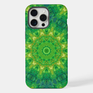 Green Circular Pattern Phone Case iPhone 15 Pro Maxケース