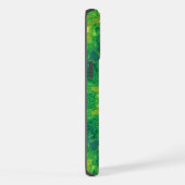 Green Circular Pattern Phone Case iPhoneケース (右側面)