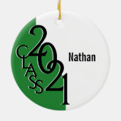 Green Class 2021卒業写真 セラミックオーナメント (裏面)