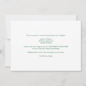 Green Class of 2026 Graduate Photo Graduation 案内状 (裏面)