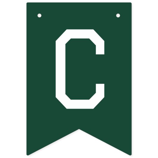 Green Class Of 2026 Graduation Party バンティングフラッグ (第2の旗)