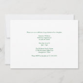 Green Class of 2026 Photo Graduation Party 招待状 (裏面)