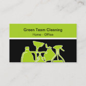 Green Cleaning Servicesビジネスモダン・カード 名刺 (正面)