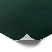 Green Cloud Print Moody Cloud Painting Emerald Gre ポスター (角)