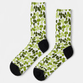 Green Clover in a Variety of Shades ソックス (左)
