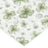 Green Clover Pattern • St. Patrick’s Day テーブルクロス (アングル)