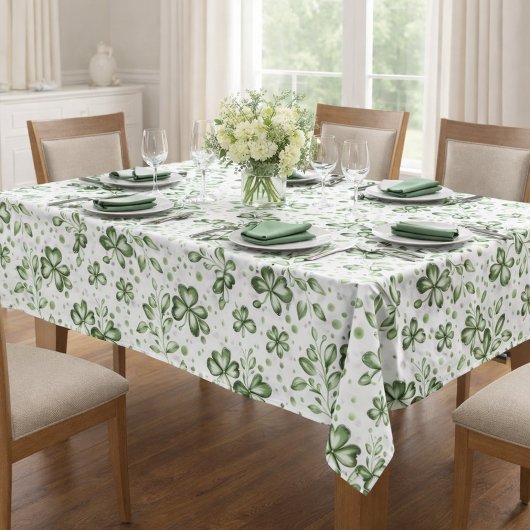  Green Clover Pattern Tablecloth テーブルクロス