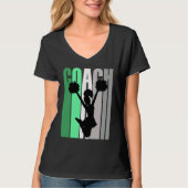 Green Coach Of Cheerleading Cheerleader Coach Teac Tシャツ (正面)