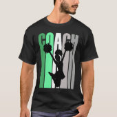 Green Coach Of Cheerleading Cheerleader Coach Teac Tシャツ (正面)