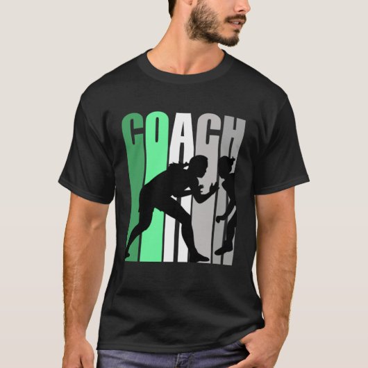 Green Coach Of Wrestling Instructor Wrestling Pret Tシャツ (正面)