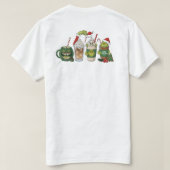 Green Coffee Drink, Funny Holiday Caffeine Design Tシャツ (デザイン裏面)