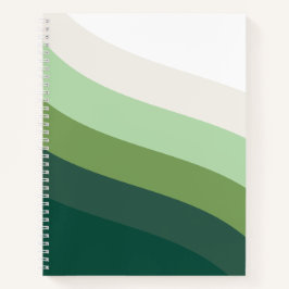 Green Colour Shades Spiral Notebook ノートブック