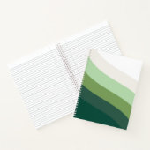 Green Colour Shades Spiral Notebook ノートブック (内部)