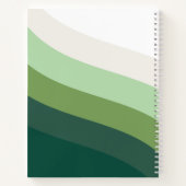 Green Colour Shades Spiral Notebook ノートブック (裏面)