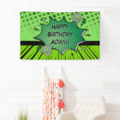 Green comic birthday 横断幕 (インサイチュ)