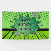 Green comic birthday 横断幕 (横)