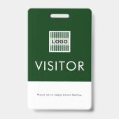Green Company Logoビジターバッジ返却要求 バッジ (正面)
