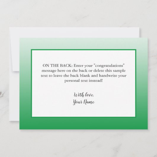 Green ConGRADrations卒業祝い (裏面)