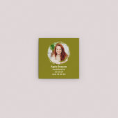 Green Connect with Me フォトQRコード スクエア名刺