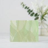 Green, cool, trendy watercolor abstract pattern ポストカード (スタンド正面)